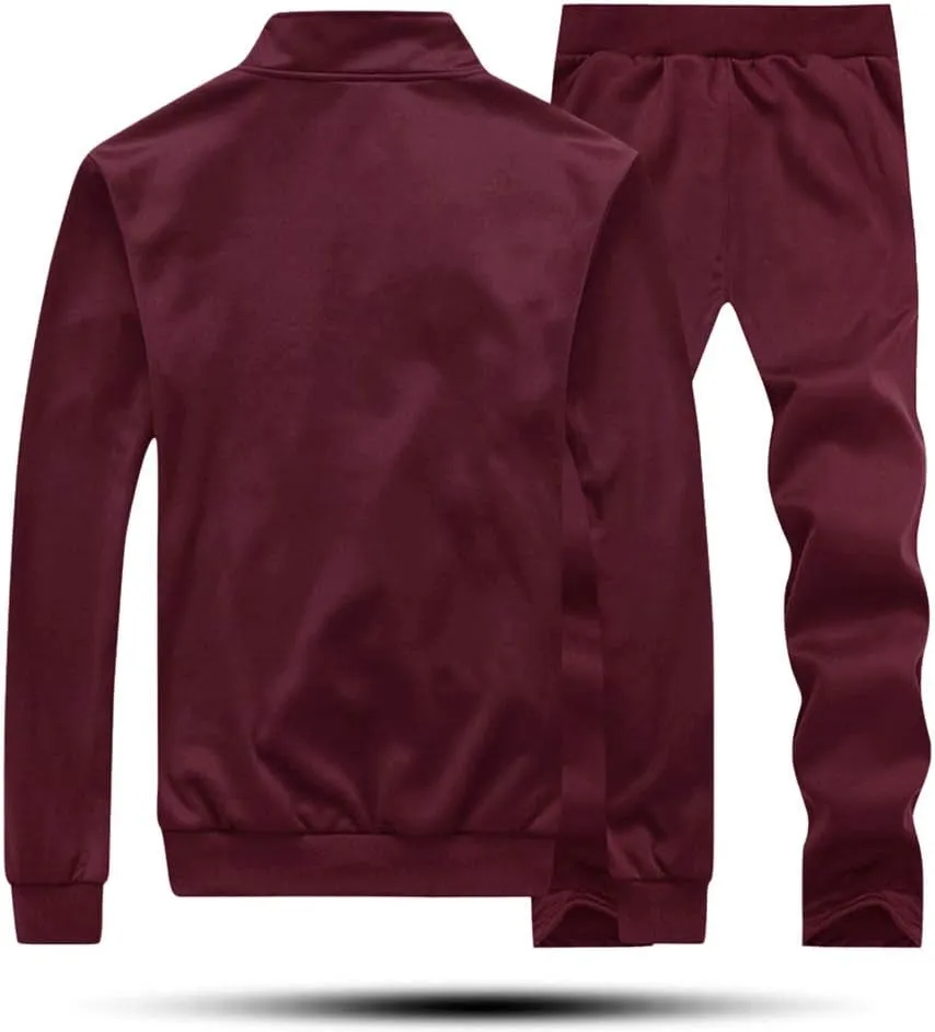 Men'S Tracksuit Set Full Zip Long Sleeve