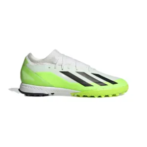 Men's X Crazyfast.3 Turf Football Shoe (Cloud White/Core Black/Lucid Lemon)