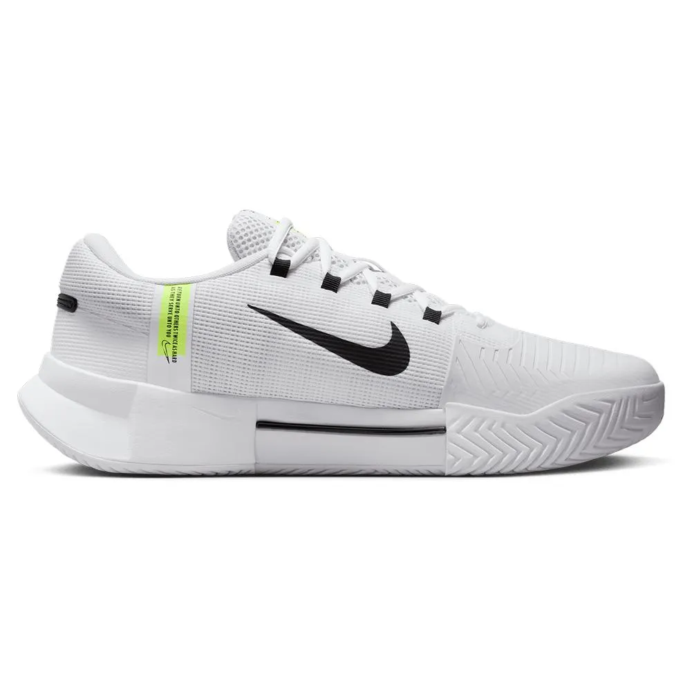 Men's Zoom GP Challenge 1 Tennis Shoes White and Black