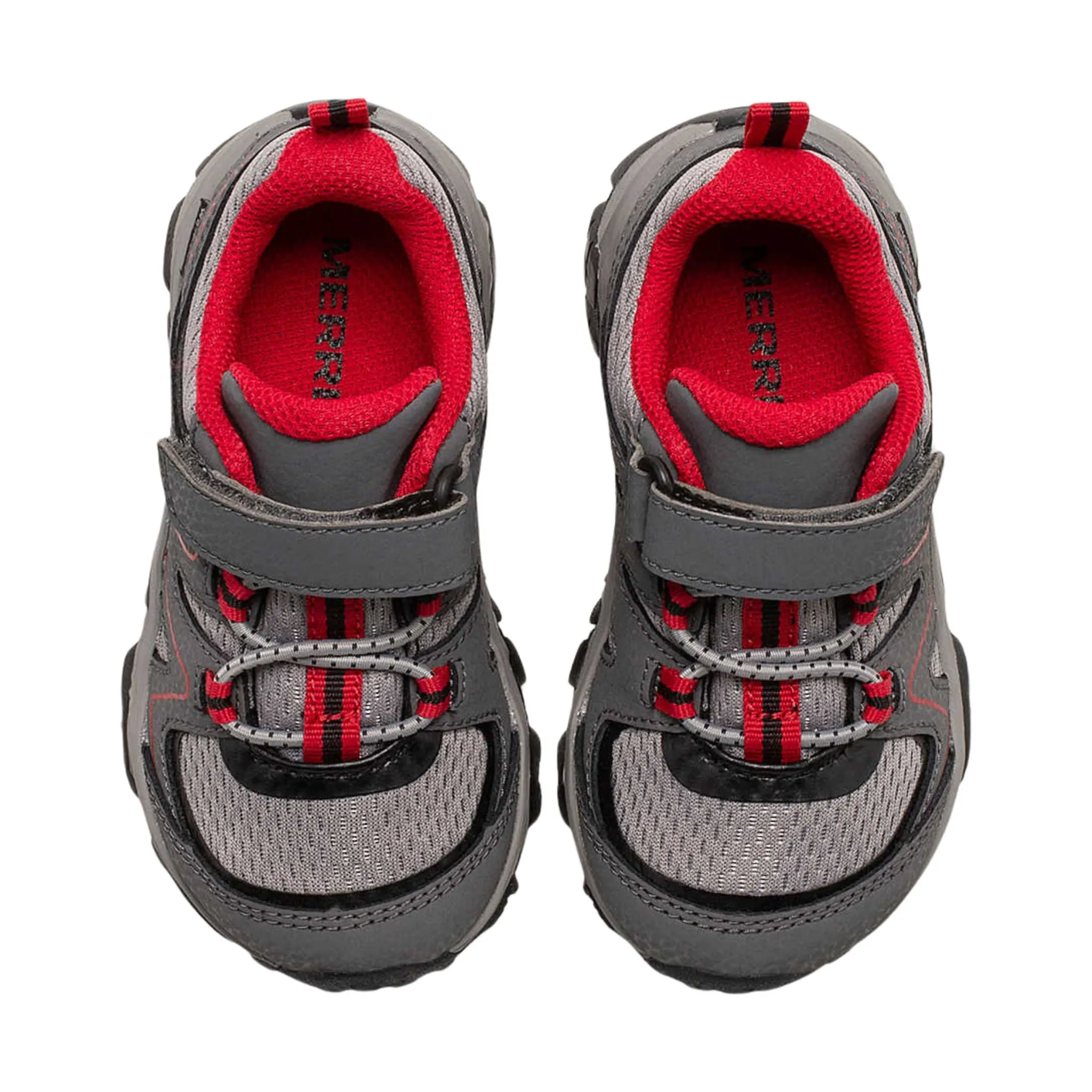 Merrell Little Kids' Trail Quest Jr. Shoes - Grey/Black/Red - ONLINE STORE CREDIT/EXCHANGE ONLY