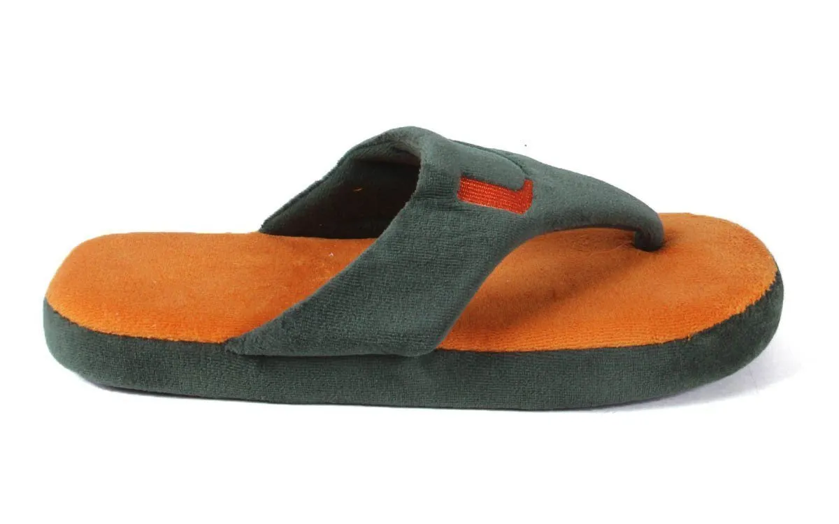 Miami Hurricanes Comfy Feet Flip Flop Slippers