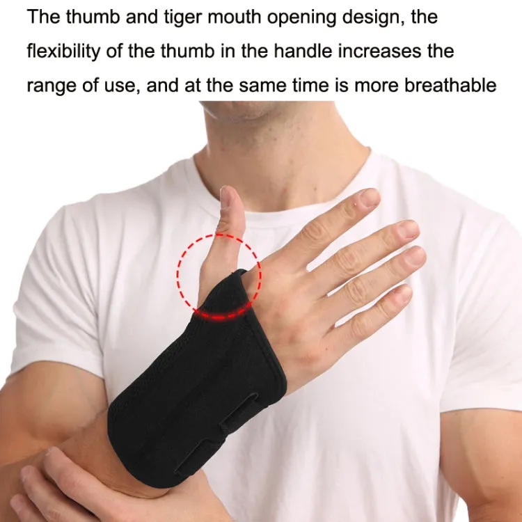 Mouse Tendon Sheath Compression Support Breathable Wrist Guard, Specification: Left Hand S / M(Black)