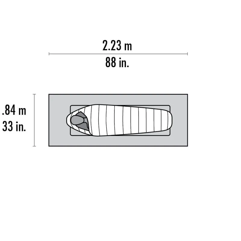 MSR Thru-Hiker Mesh House 1 Trekking Pole Shelter