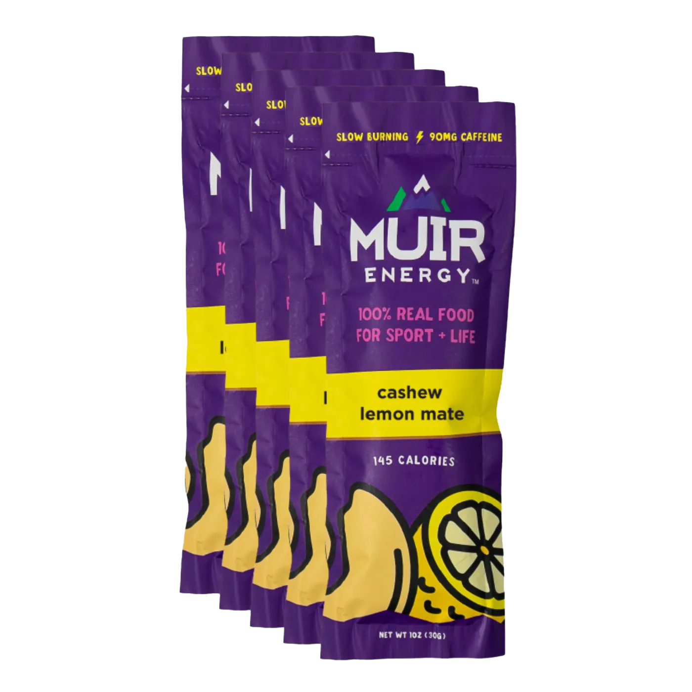 Muir Energy - Energy Gel - Cashew Lemon Mate (with caffeine) [Limited Edition]