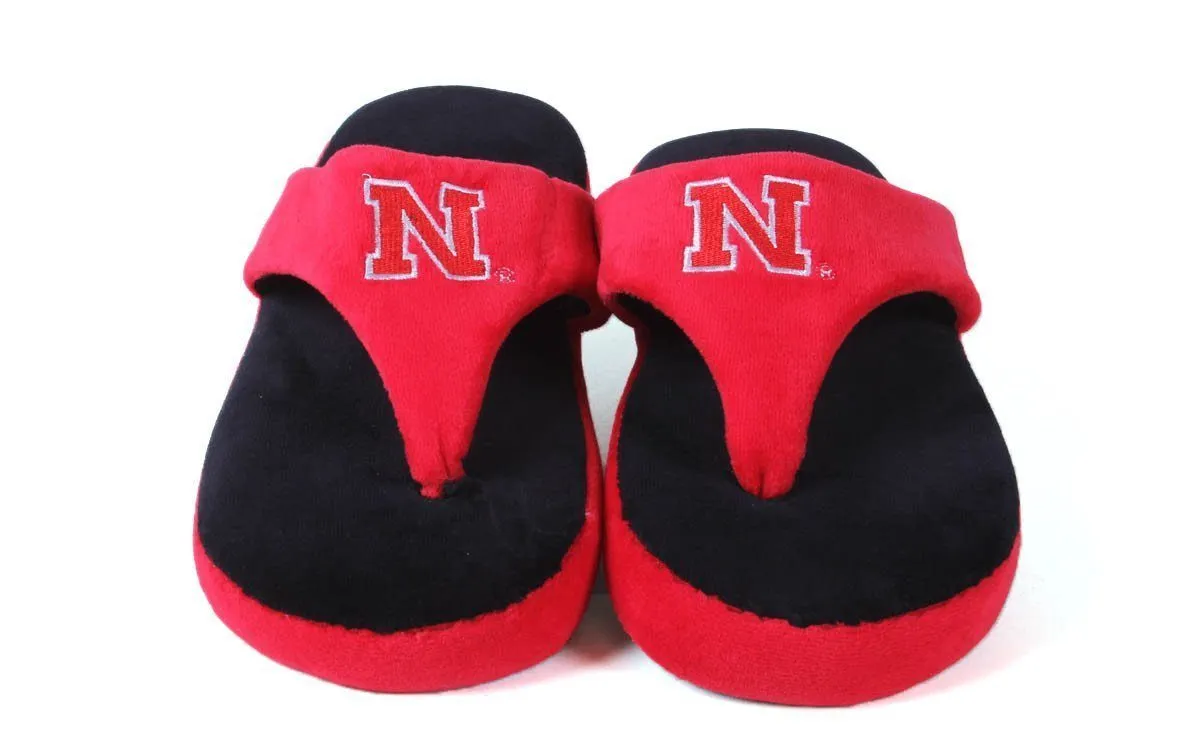 Nebraska Cornhuskers Comfy Feet Flip Flop Slippers