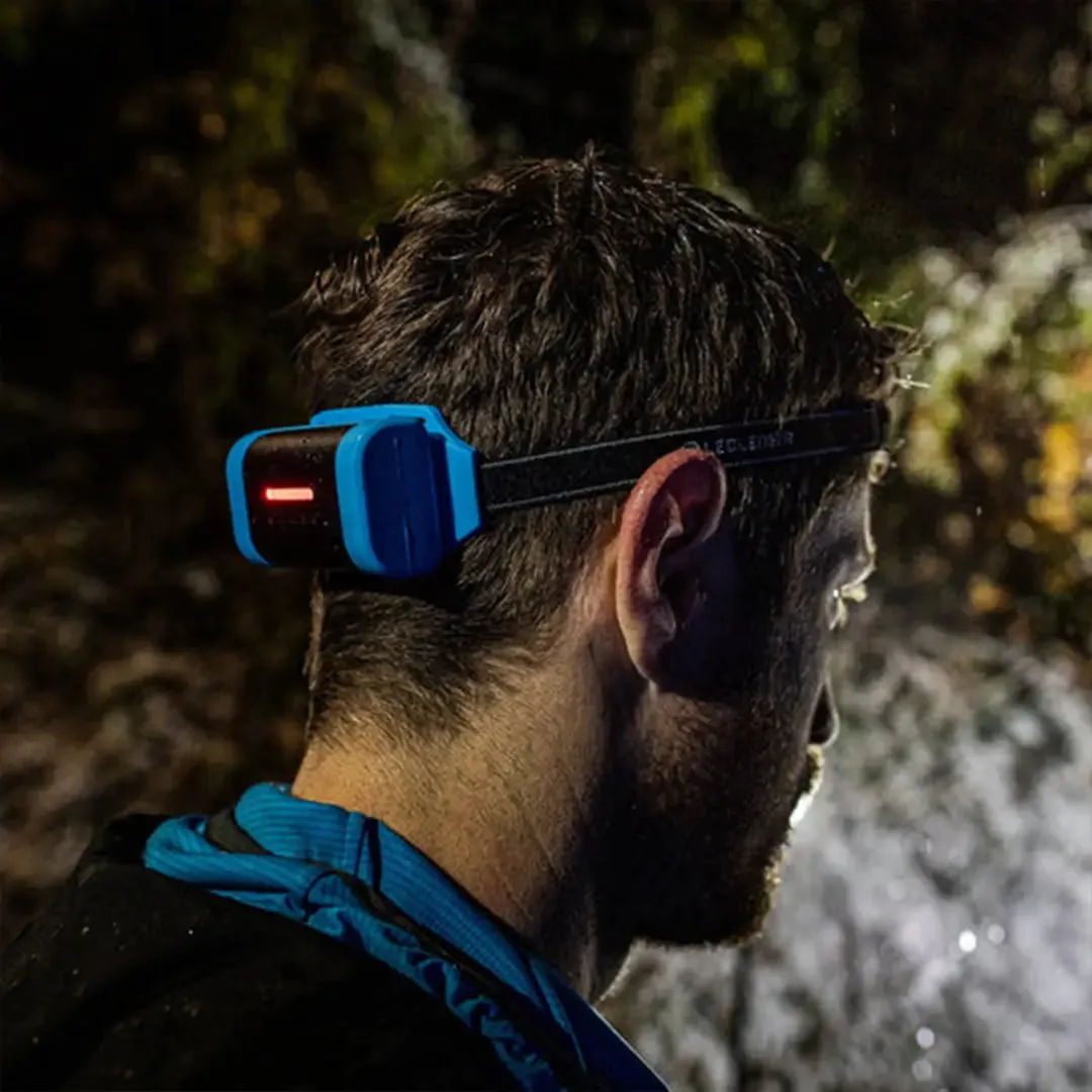 NEO9R Running Head Torch w/ Chest Strap - Blue by LED Lenser