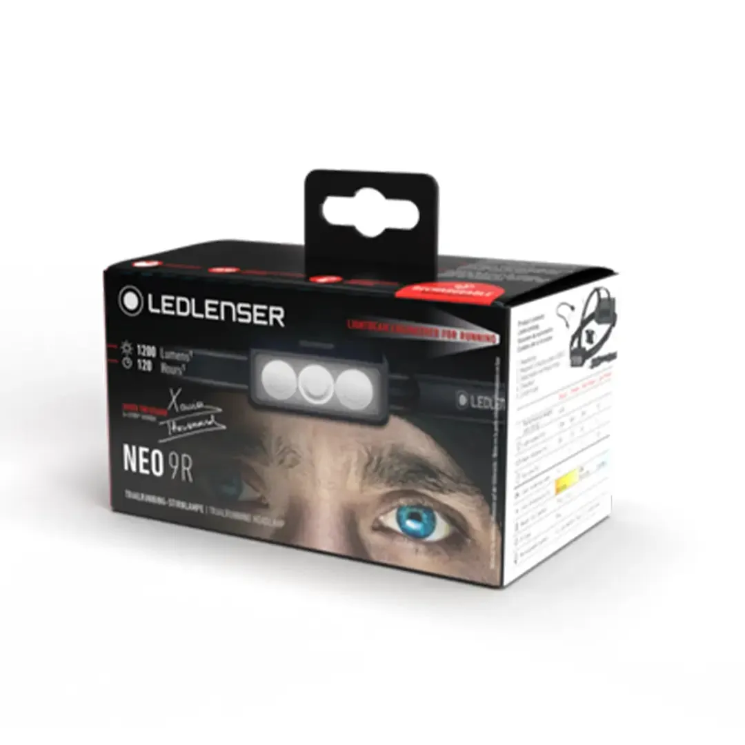 NEO9R Running Head Torch w/ Chest Strap - Blue by LED Lenser