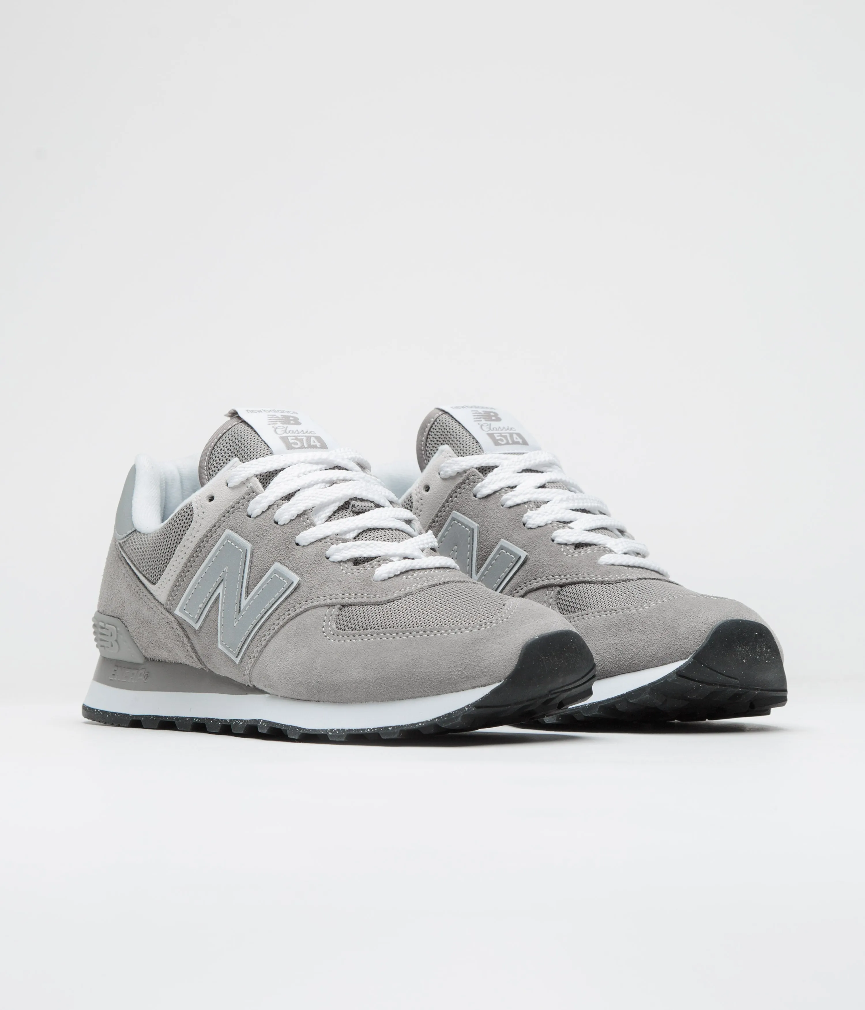 New Balance 574 Shoes - Grey / White