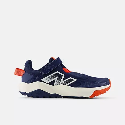 NEW BALANCE KID'S DYNASOFT NITREL V6 TOP STRAP NAVY/WHITE RUNNING SHOE