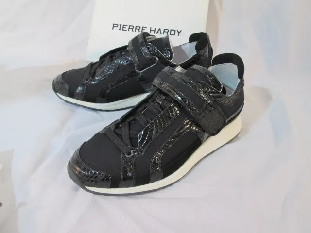 NEW PIERRE HARDY NEOPRENE SNAKE Sneaker TRAINER BLACK 35 5 Womens Sport Shoe