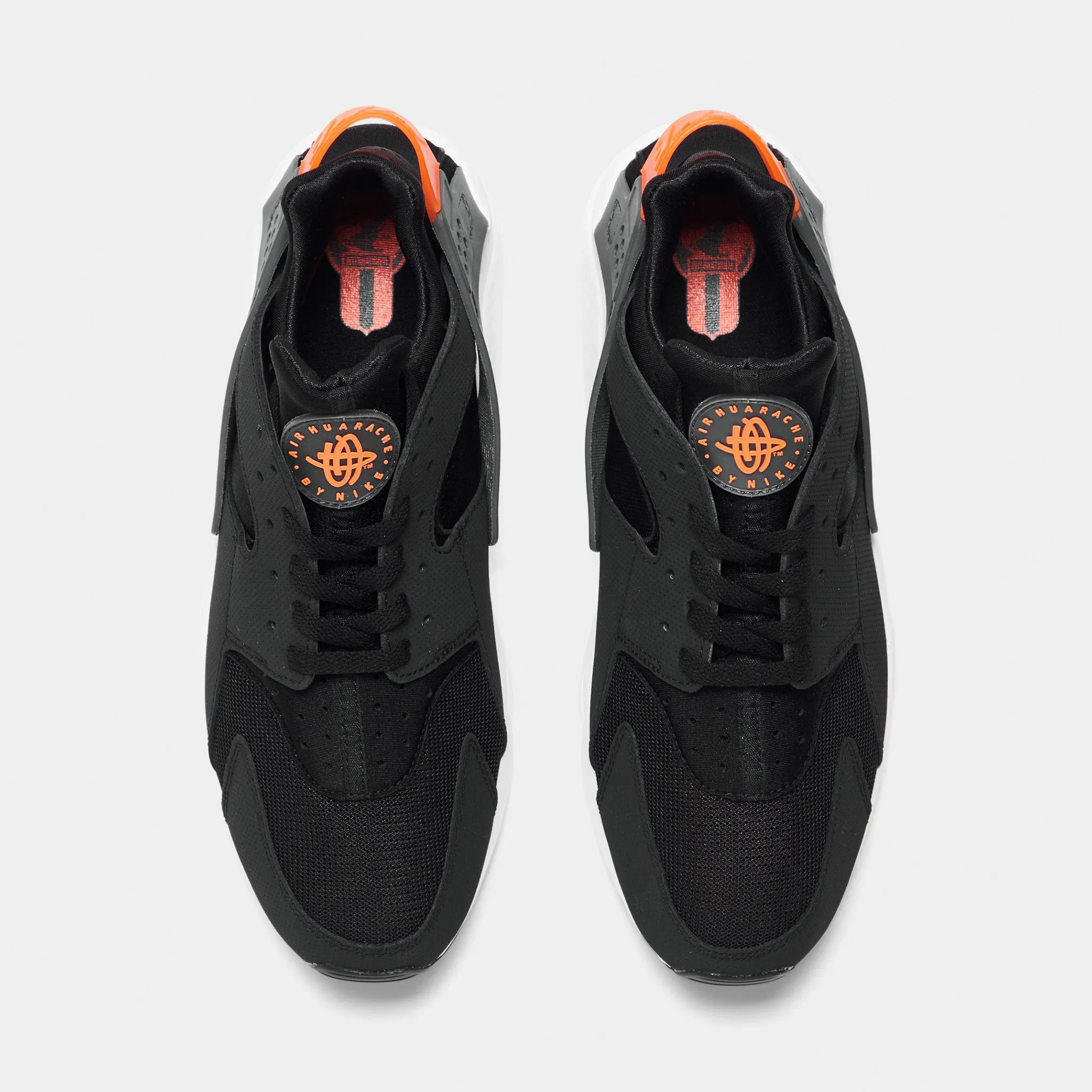 Nike Air Huarache Black / Iron Grey - Safety Orange