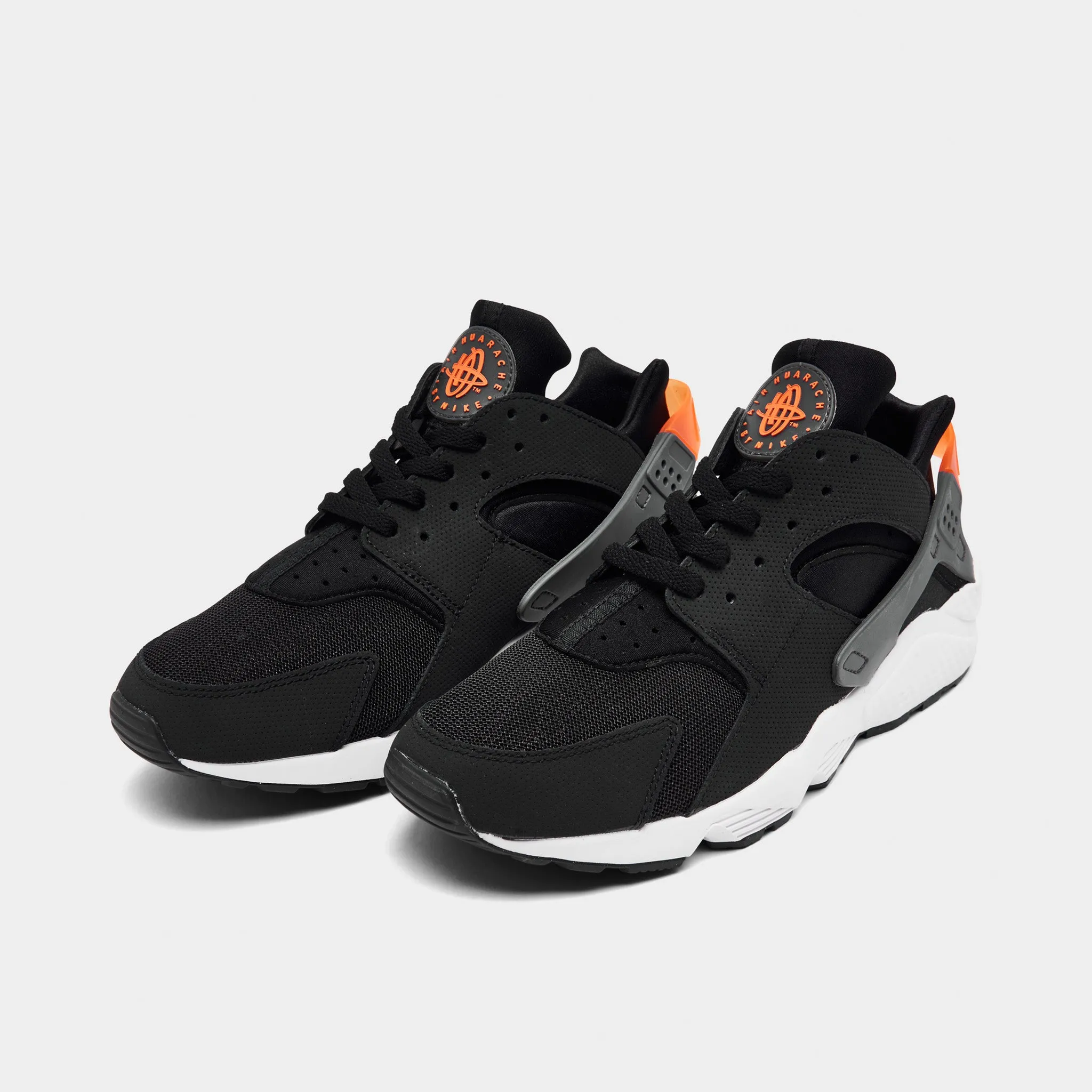 Nike Air Huarache Black / Iron Grey - Safety Orange