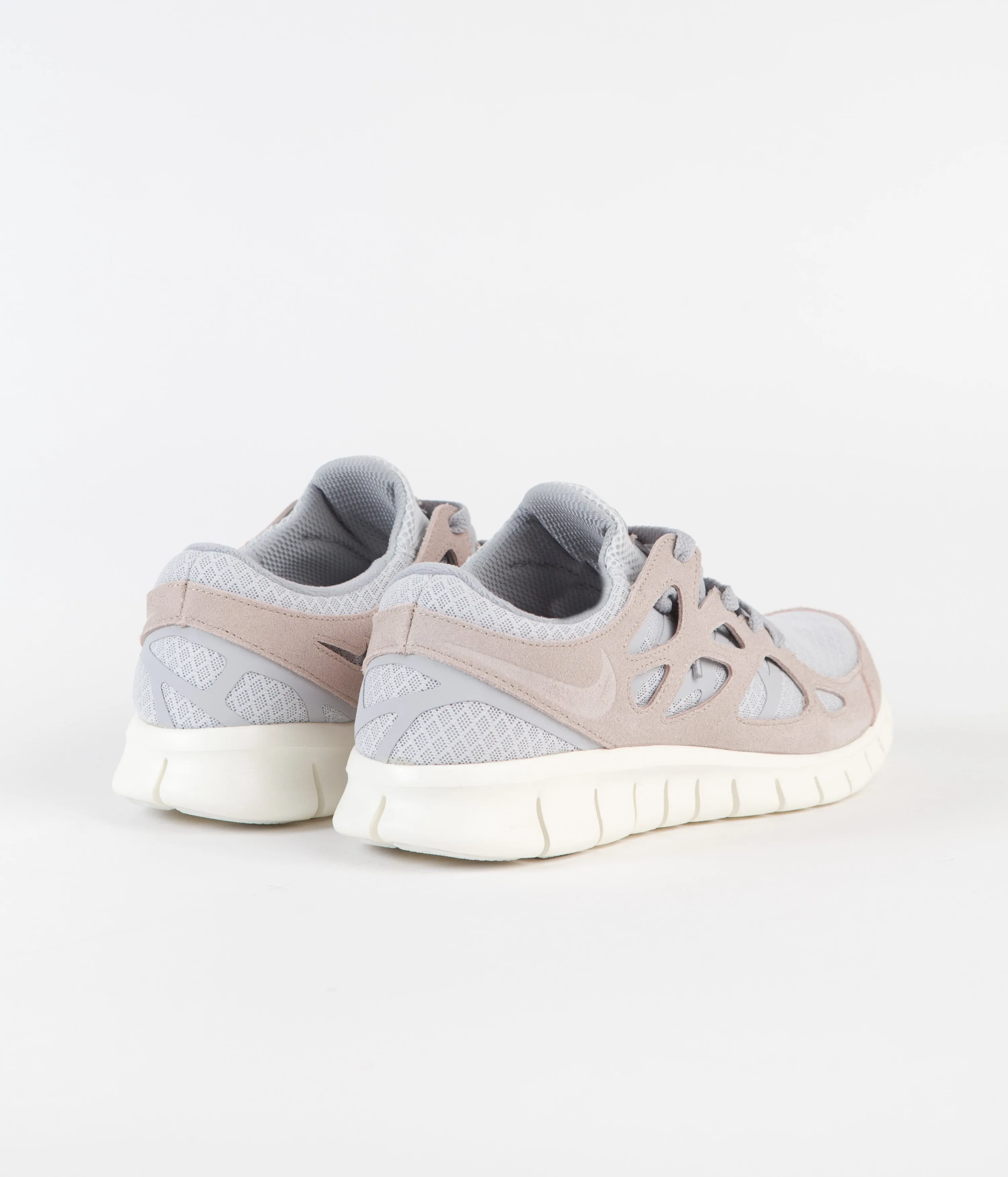 Nike Free Run 2 Shoes - Pure Platinum / Fossil Stone - Wolf Grey