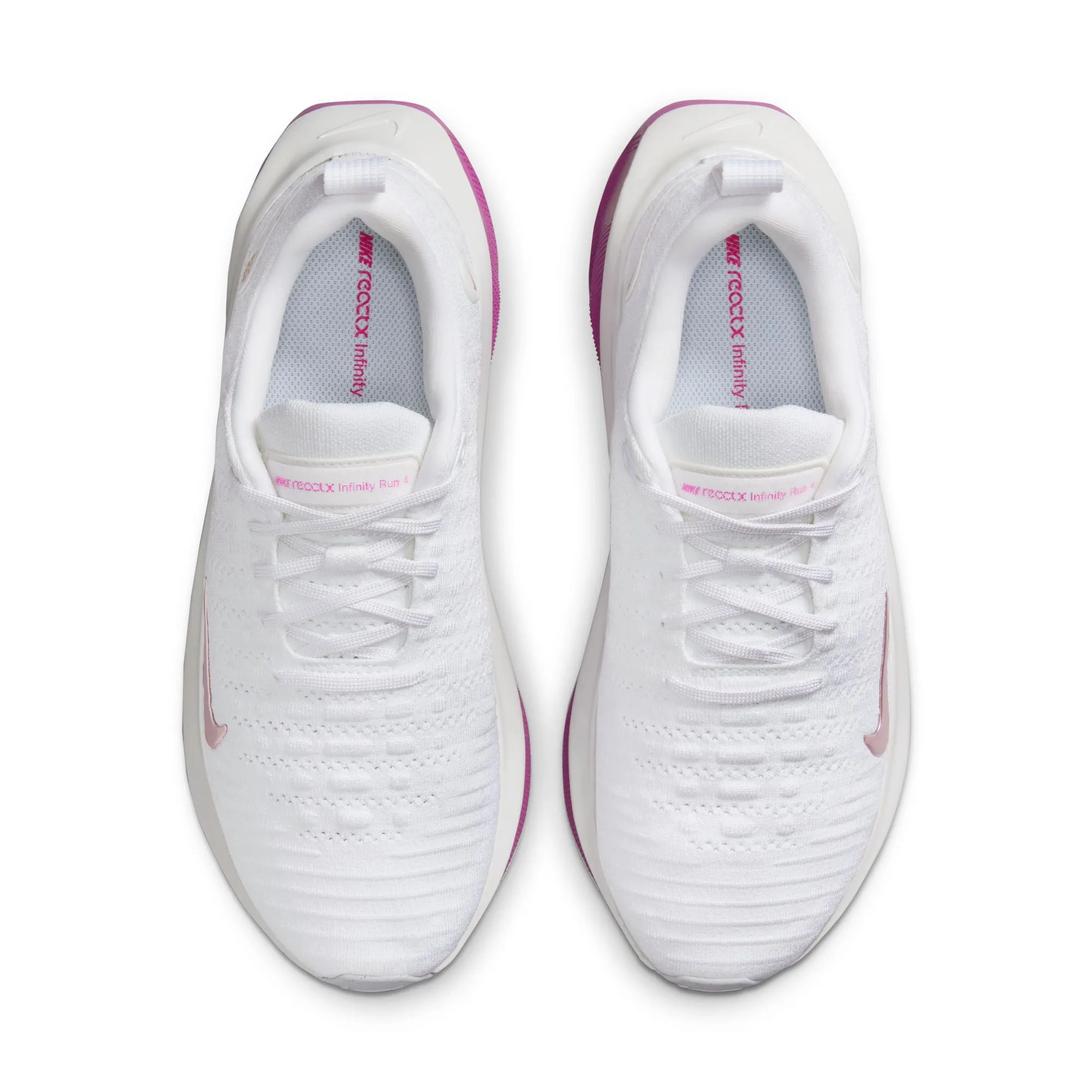 Nike ReactX Infinity RUN 4 Women's - White/Matallic/Hot Fuchsia