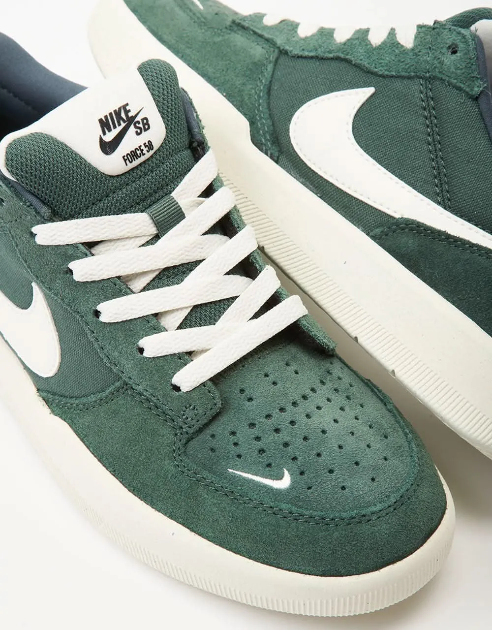 Nike SB Force 58 Skate Shoes - Vintage Green/Sail-Vintage Green-Sail-Black