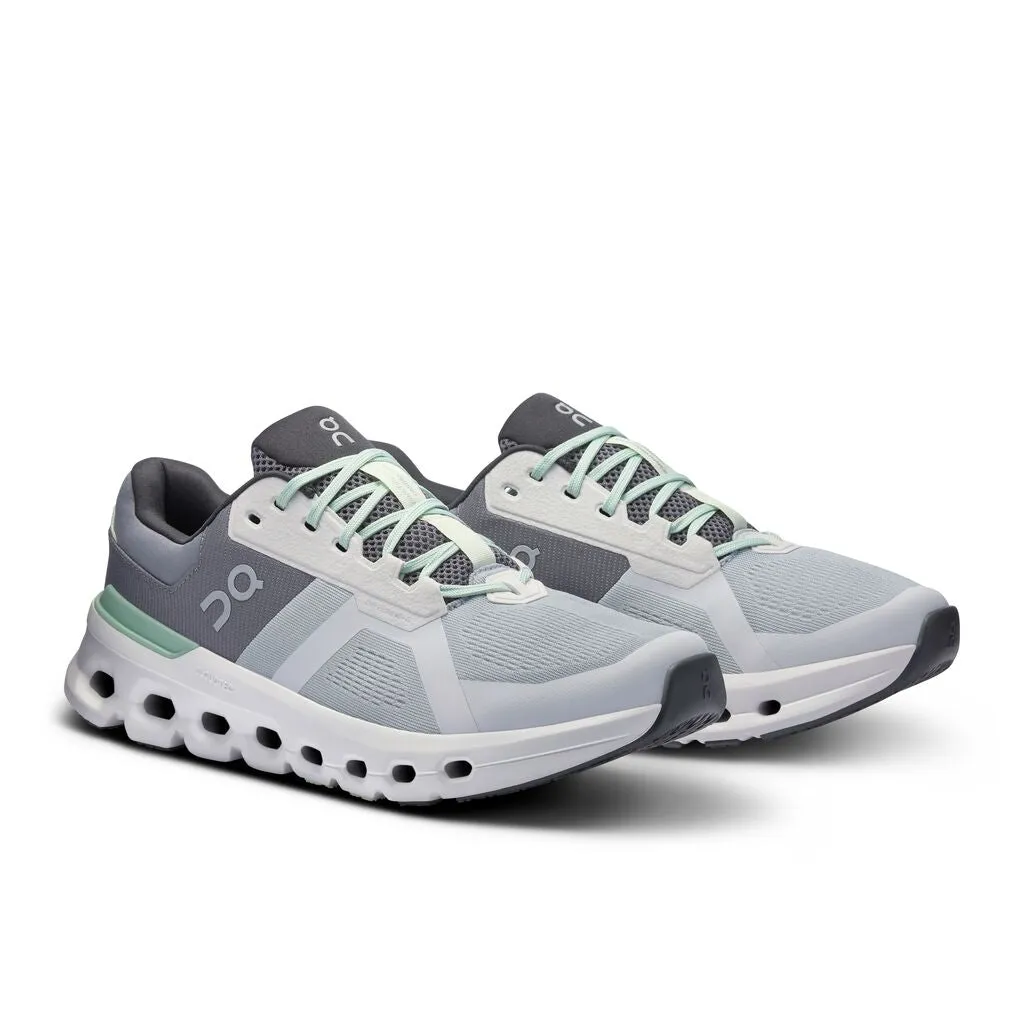 On Men's Cloudrunner 2 Wide Fit Running Shoes Glacier / Sage