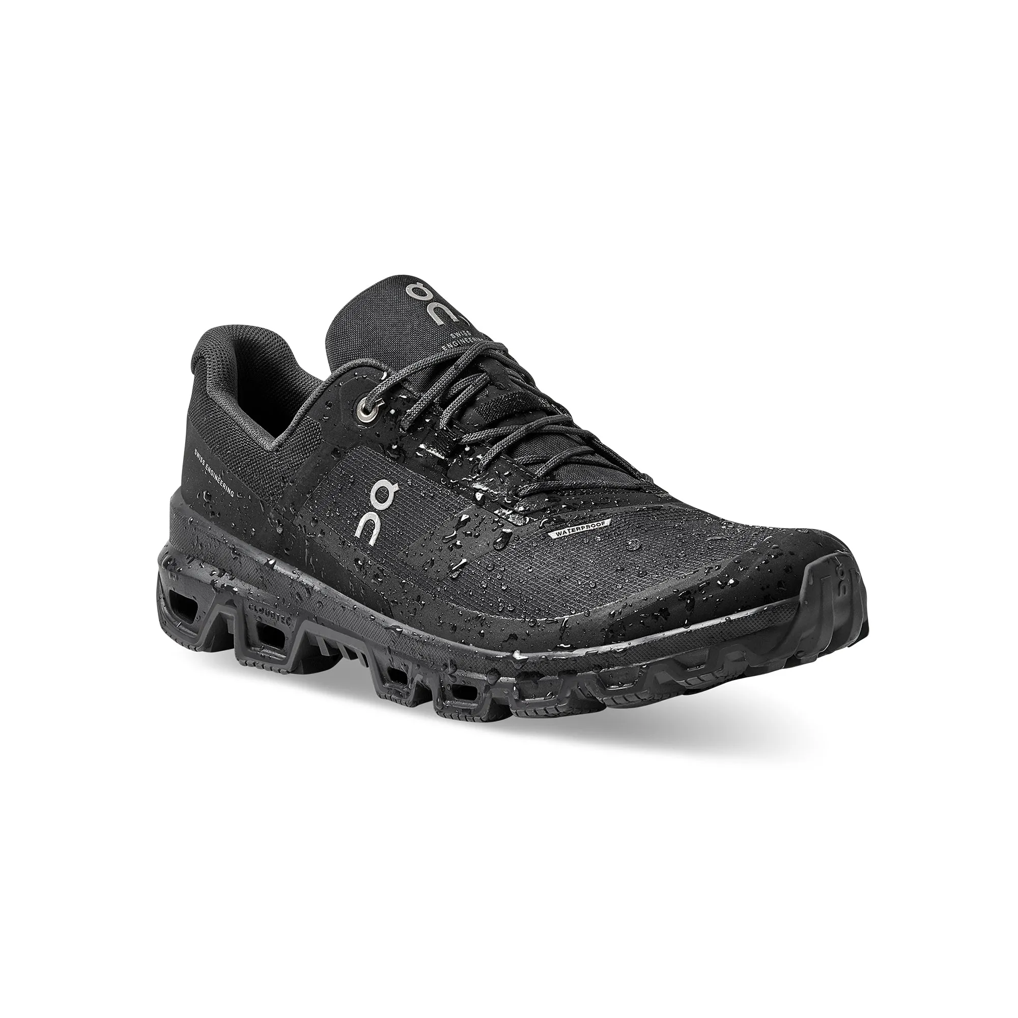 On Mens Cloudventure Waterproof Shoes 'Black'