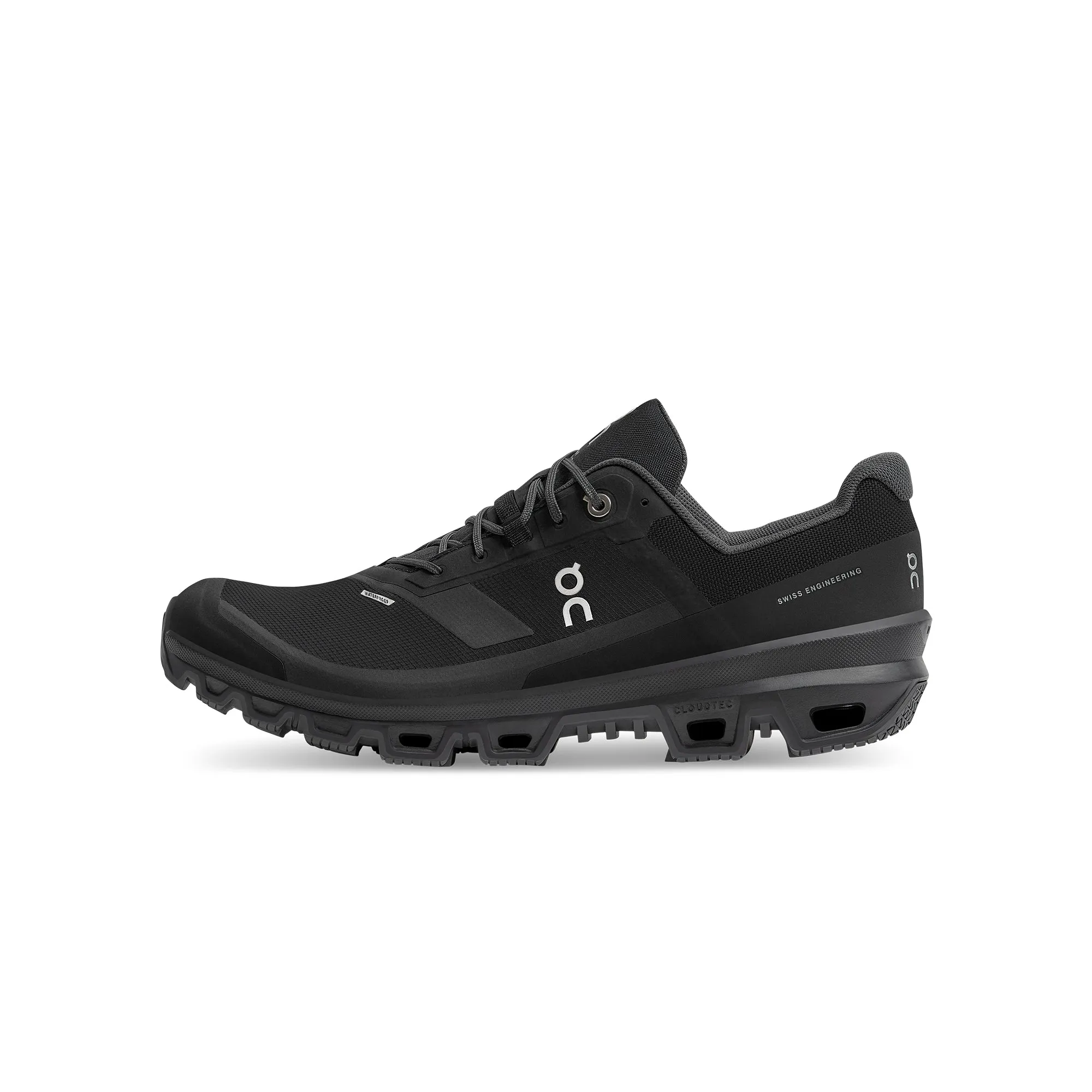 On Mens Cloudventure Waterproof Shoes 'Black'