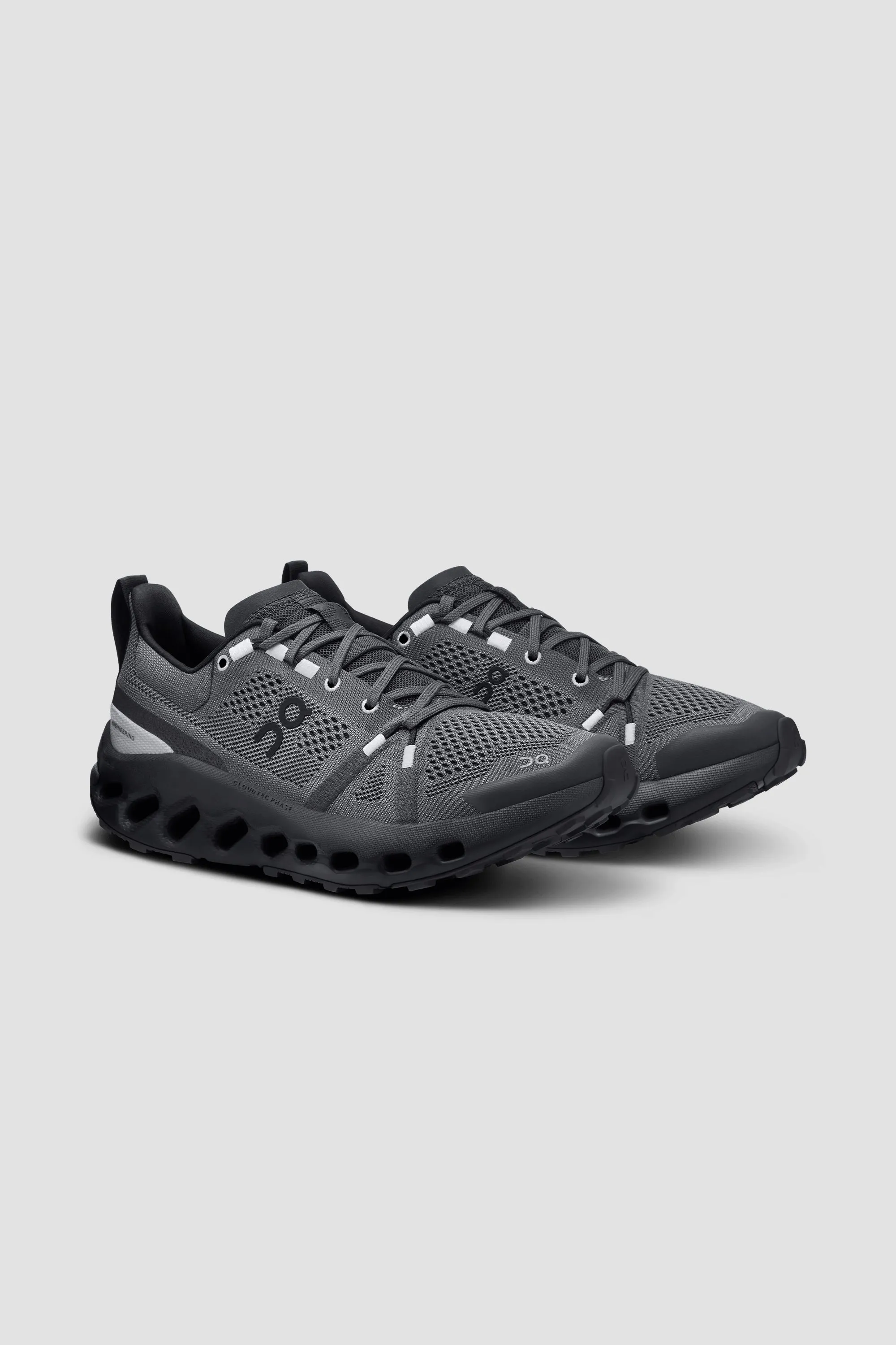 ON | Women's Cloudsurfer Trail shoe in Black/Eclipse