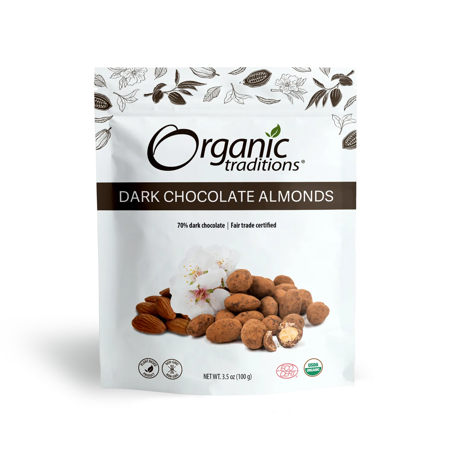 Organic Dark Chocolate Covered Almonds