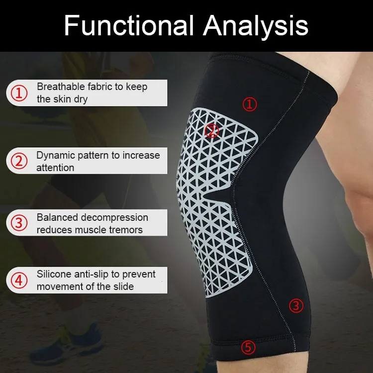 Outdoor Knee Leg Breathable Anti-collision Sports Protective Gear, Size: L(Black)