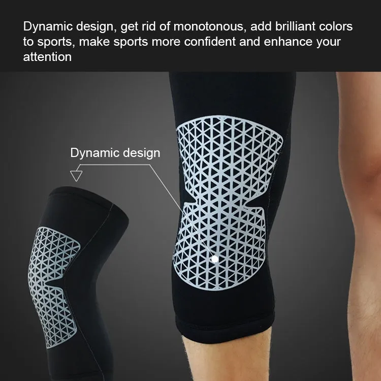 Outdoor Knee Leg Breathable Anti-collision Sports Protective Gear, Size: L(Black)