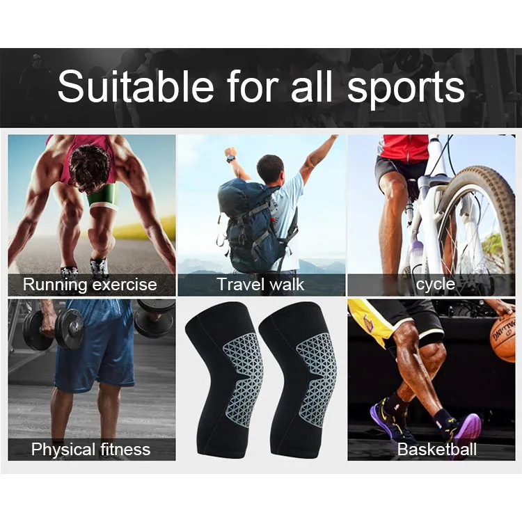 Outdoor Knee Leg Breathable Anti-collision Sports Protective Gear, Size: L(Black)