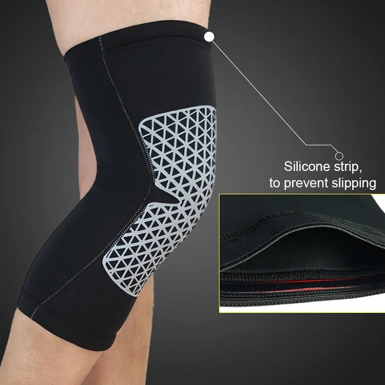 Outdoor Knee Leg Breathable Anti-collision Sports Protective Gear, Size: L(Black)