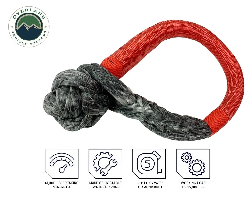 Overland Vehicle Systems 19-6580 Rope Shackle - 5/8 in. Thickness, Sold as Kit