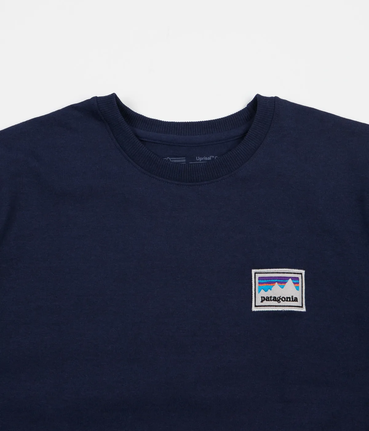 Patagonia Shop Sticker Patch Uprisal Crewneck Sweatshirt - Classic Navy