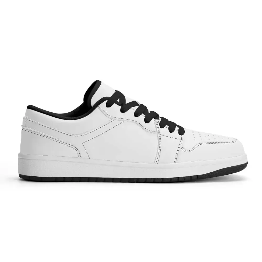 Premium PU Leather Low Top Sneakers