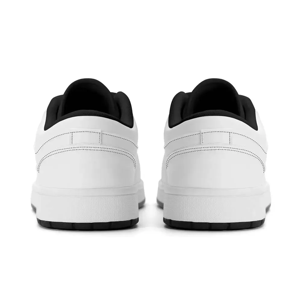 Premium PU Leather Low Top Sneakers