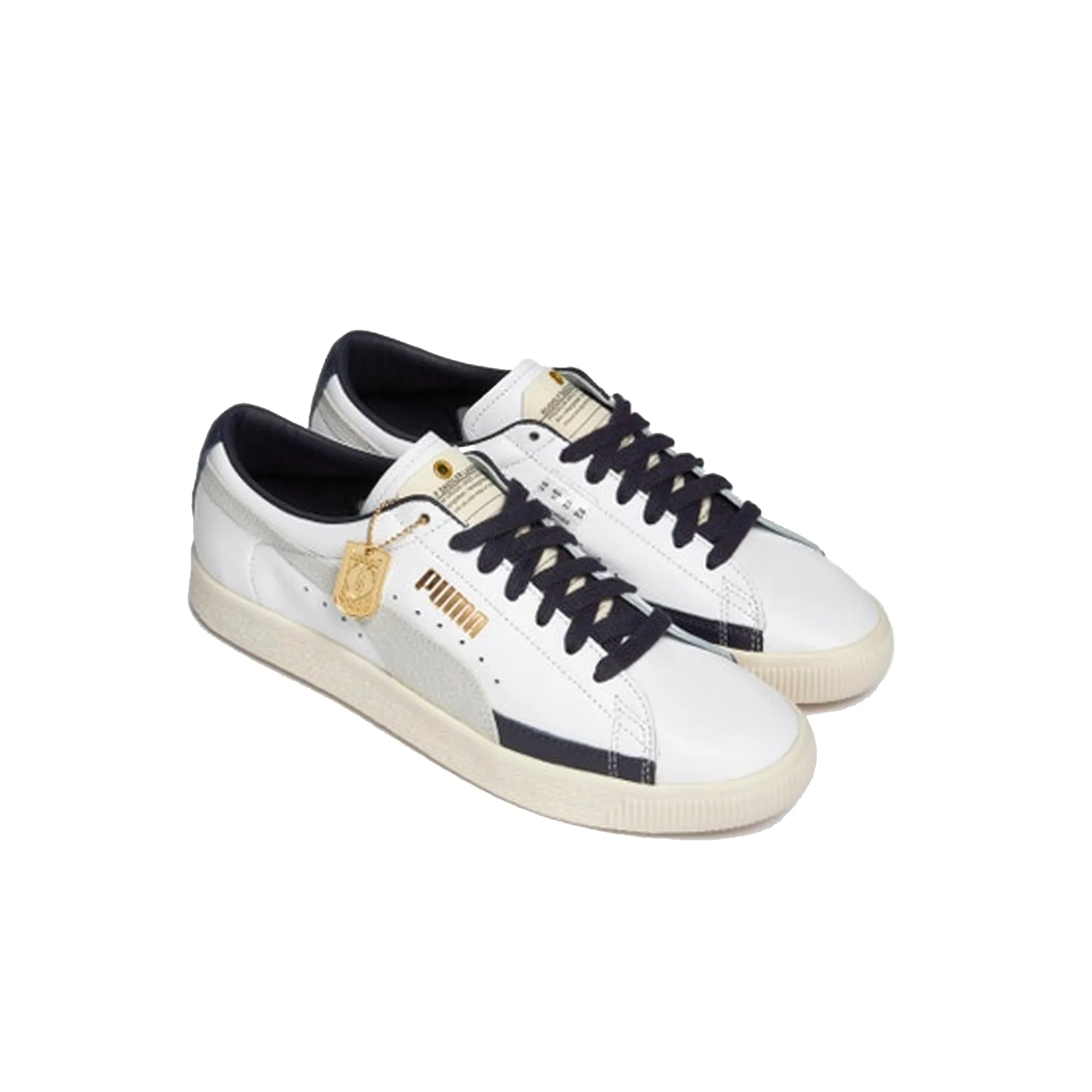 Puma Mens Basket VTG RDL LB Shoes 'Puma White/Puma New Navy'