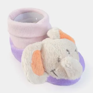 Rattle Shoes For Infant | Purple