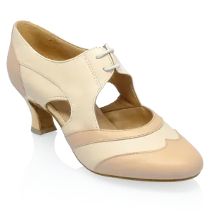 Ray Rose (Art Sport), Lorna Lee L112, Beige-Tan Leather, 2” Cuban Heel