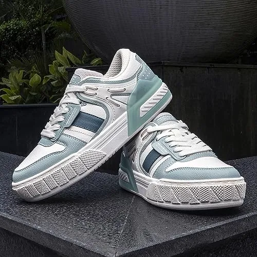 Red Tape Sneaker Casual Shoes for Women | Comfortable Cushioned Insole, Slip-Resistant, and Dynamic Arch Support White/Blue