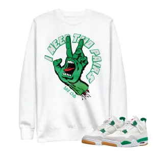 Retro 4 SB Pine Green Two Pairs Sweatshirt