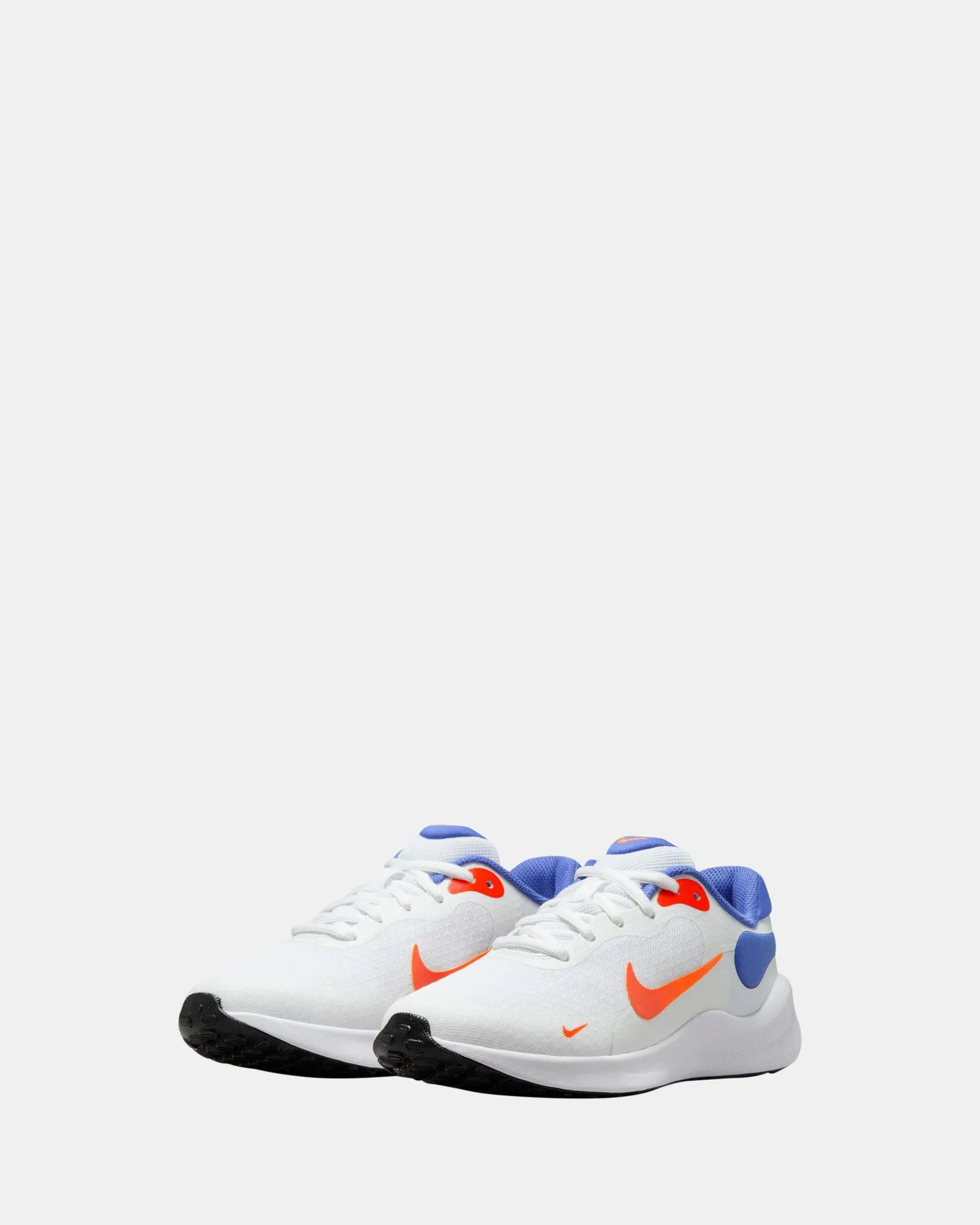 Revolution 7 Grade School White/Team Orange/Blue