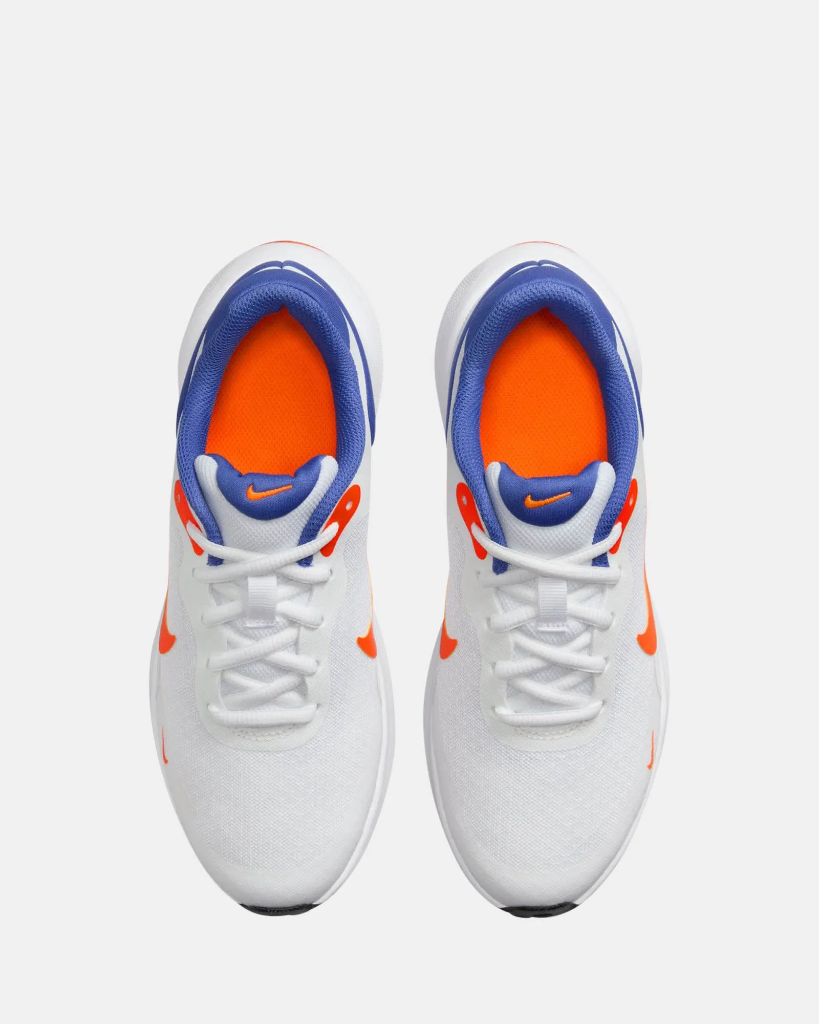 Revolution 7 Grade School White/Team Orange/Blue