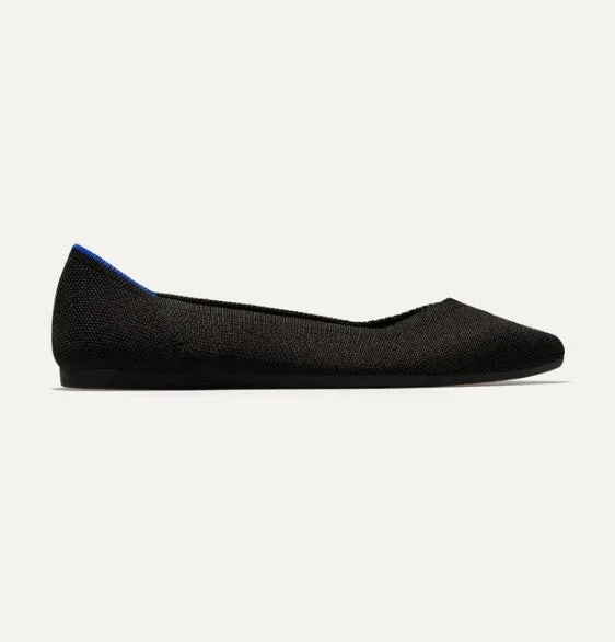 Rothy's Black Pointed-Toe Flat Shoes