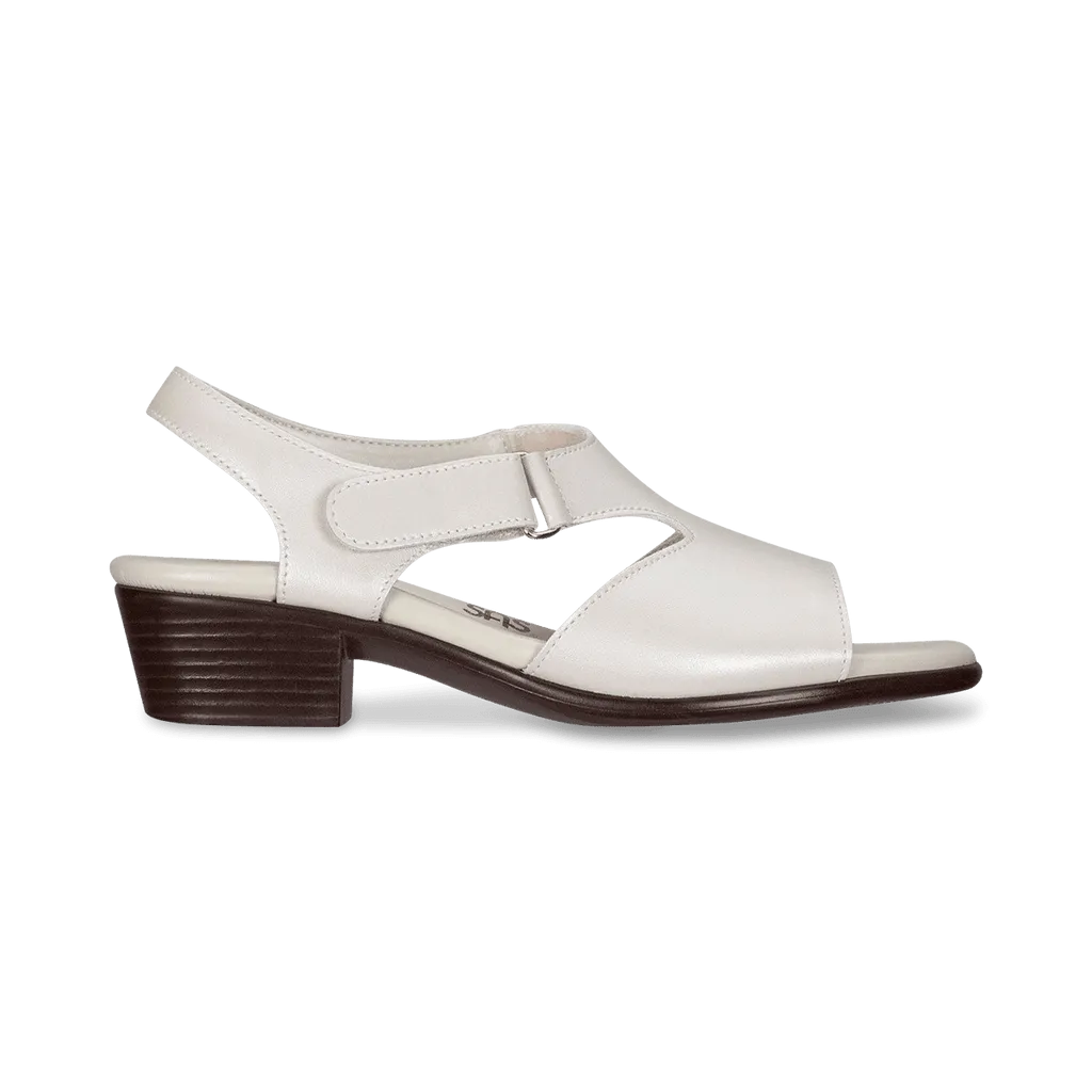 SAS Women's Suntimer Heeled Sandal in Pearl Bone