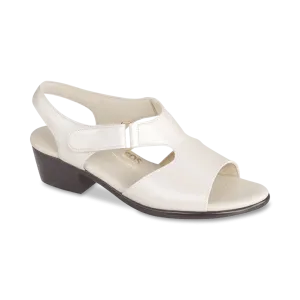 SAS Women's Suntimer Heeled Sandal in Pearl Bone