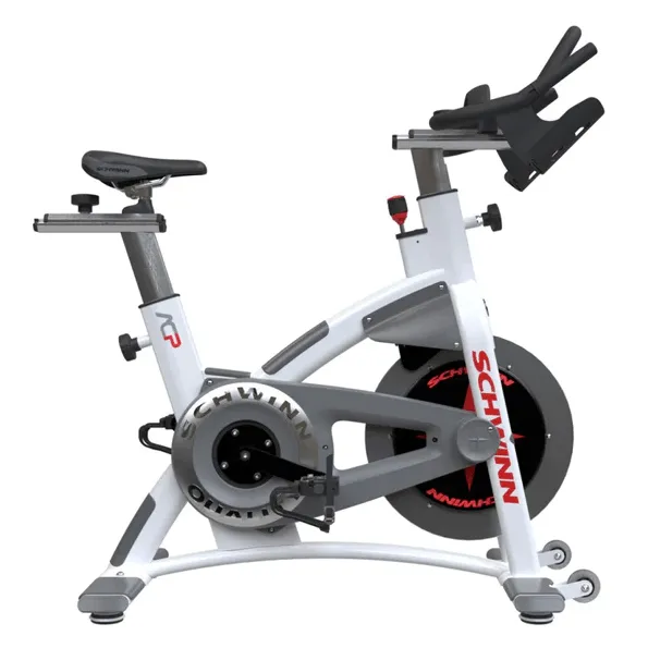 Schwinn AC Performance With Carbon Blue Indoor Bike (White, Morse Taper) - Commercial