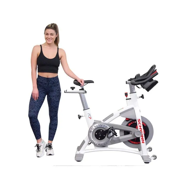 Schwinn AC Performance With Carbon Blue Indoor Bike (White, Morse Taper) - Commercial