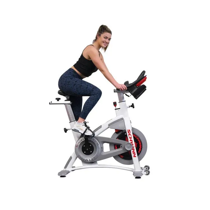 Schwinn AC Performance With Carbon Blue Indoor Bike (White, Morse Taper) - Commercial