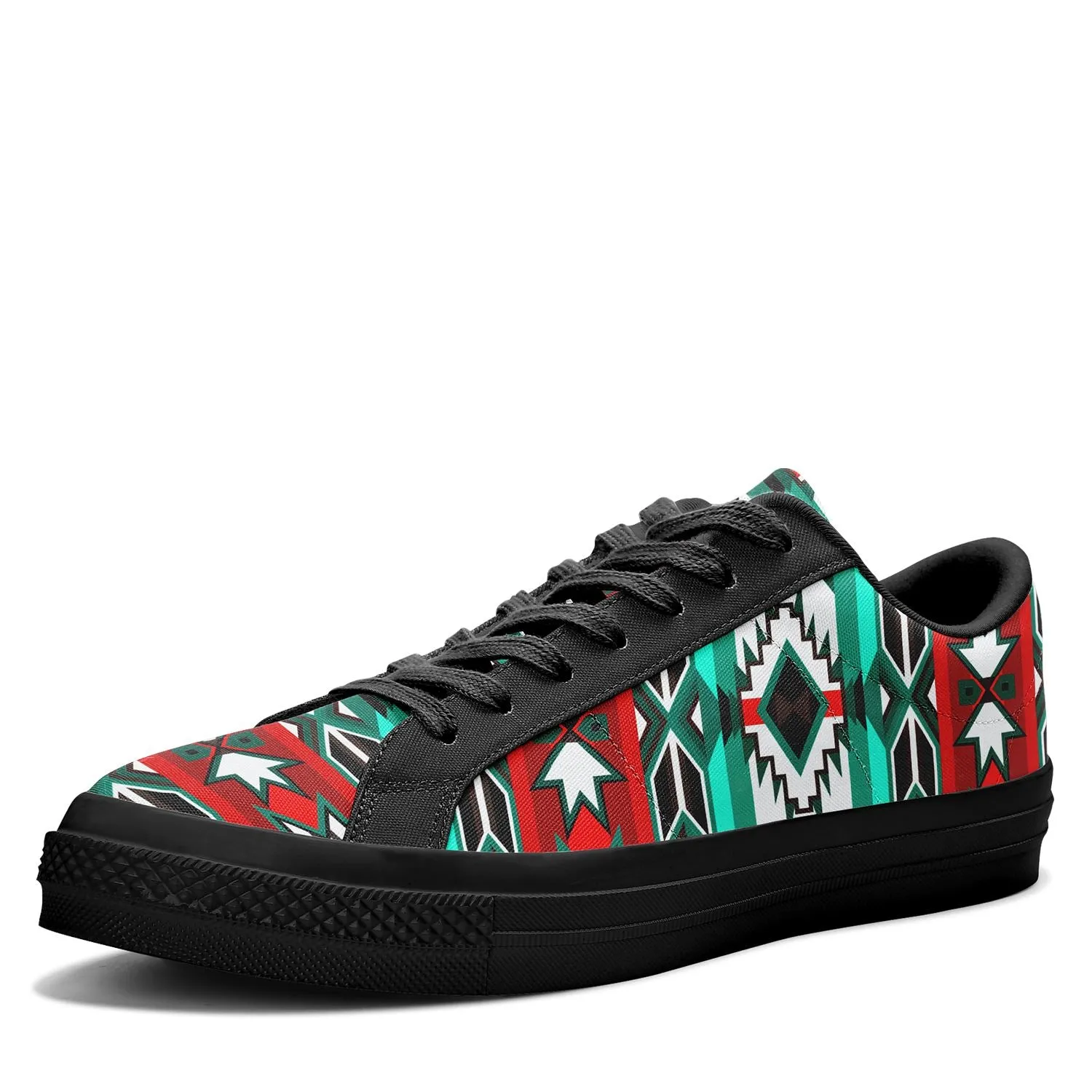 Southwest Journey Aapisi Low Top Canvas Shoes Black Sole