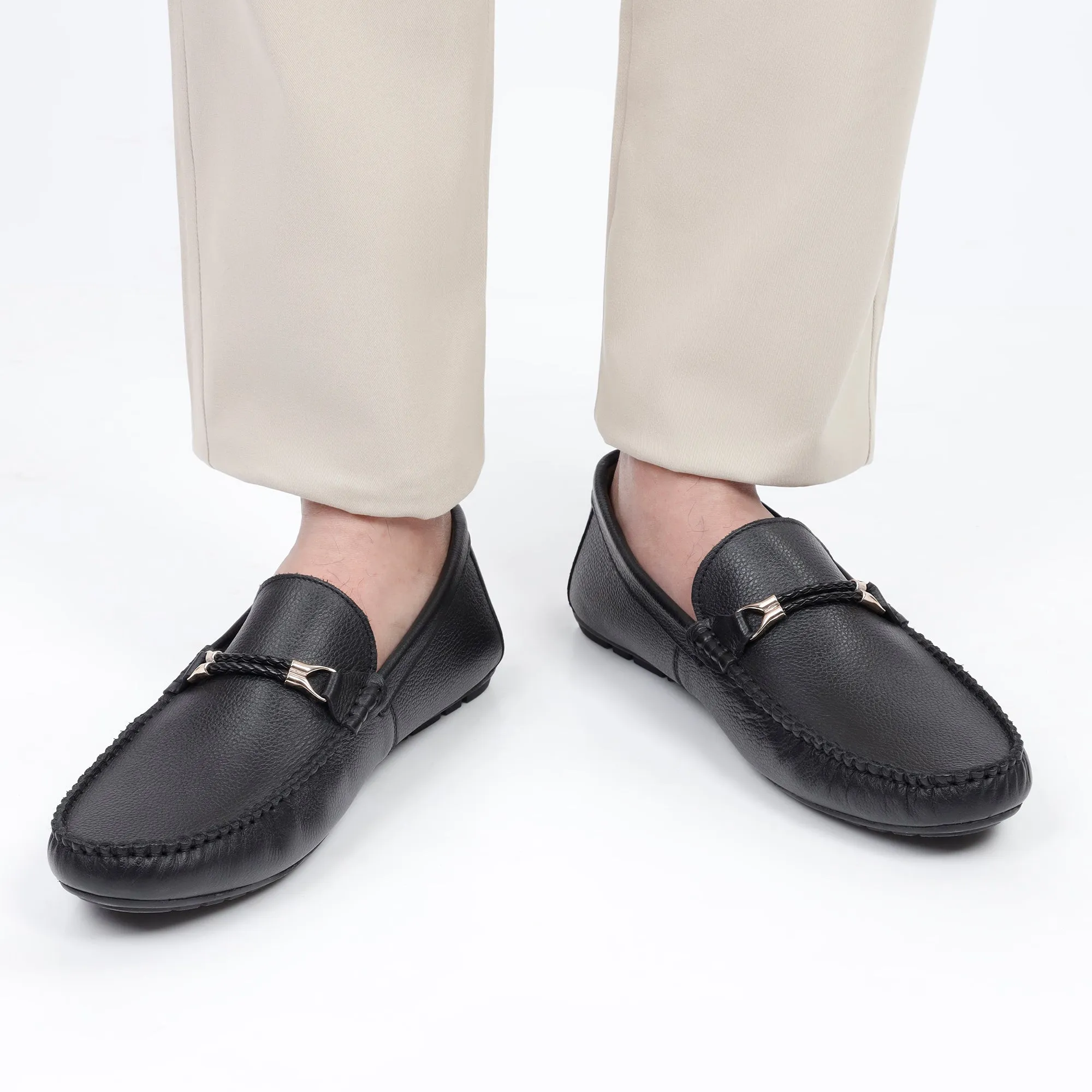 Twisted Rope Moccasins - Black