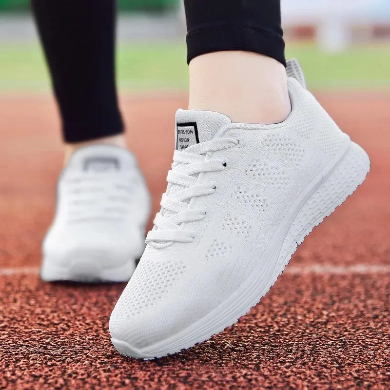 Ultralight Lace-Up Mesh Sneakers