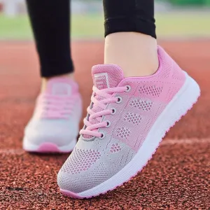 Ultralight Lace-Up Mesh Sneakers