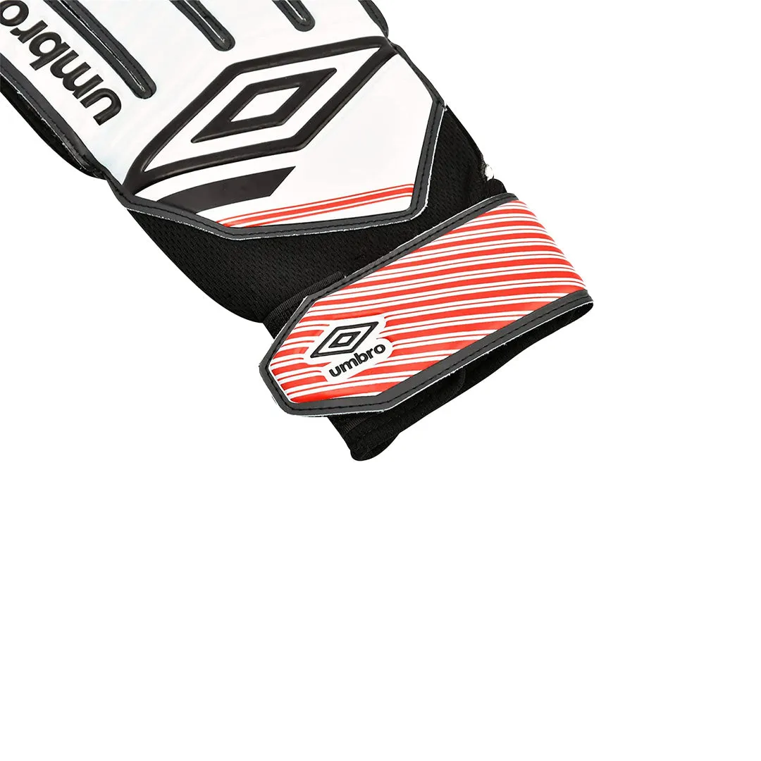 Umbro Classico Junior Goal Keeper Glove White /Black/Vermillion - 21048U-2VZ